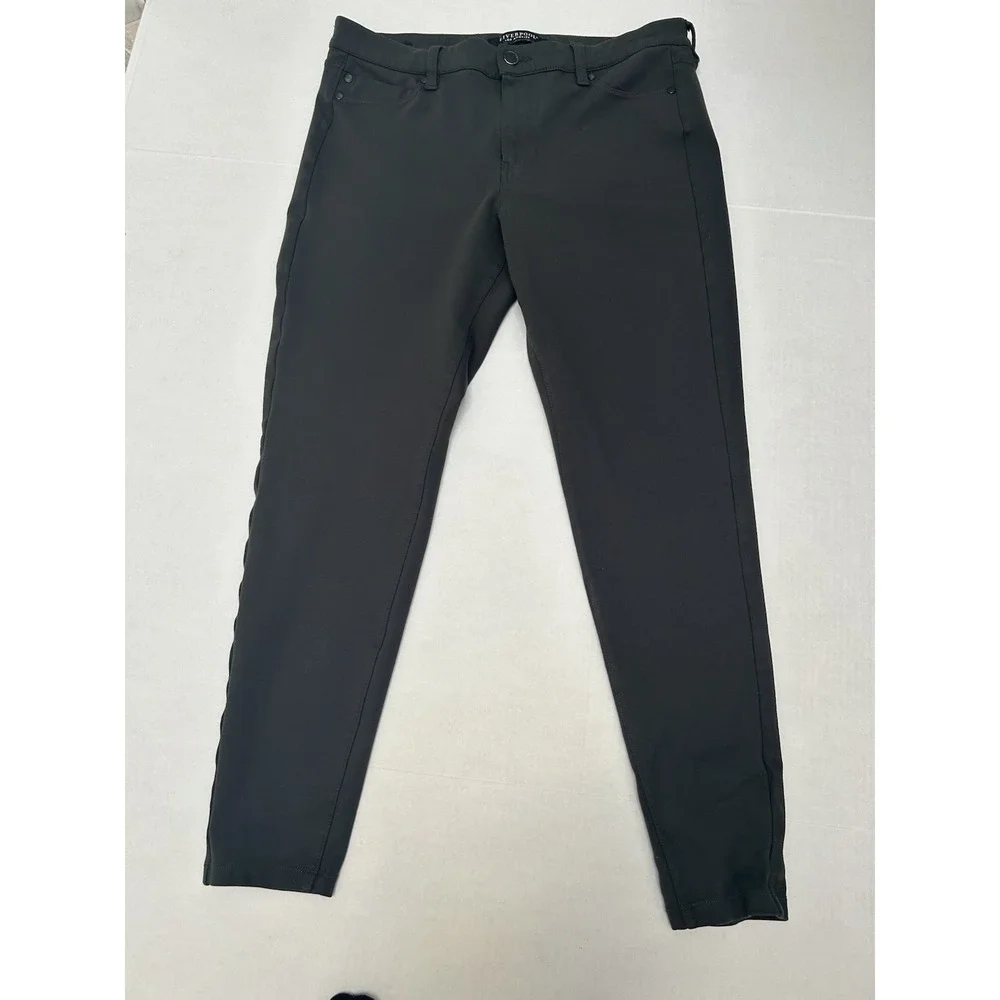 Liverpool Los Angeles Peat Green Skinny Stretch Pant Sz 12/31 Style #XM2015LBBV1